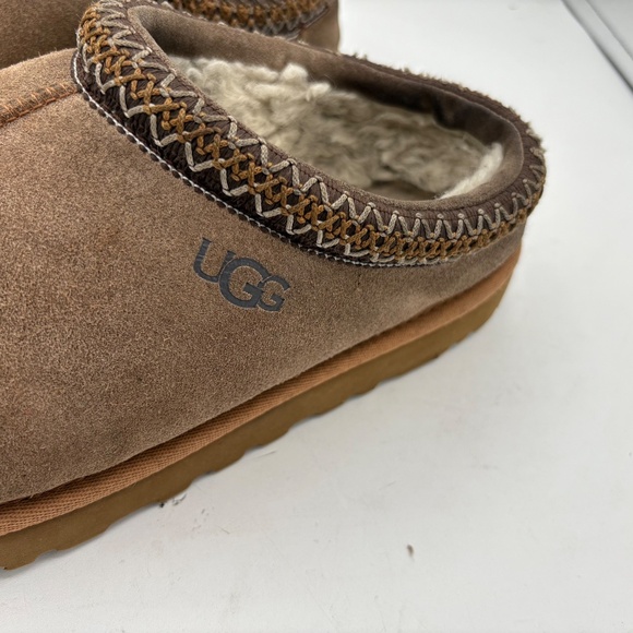Mens Ugg Australia Tasman II Chestnut Shearling Lined Comfort Slippers Size 9 - Picture 4 of 16